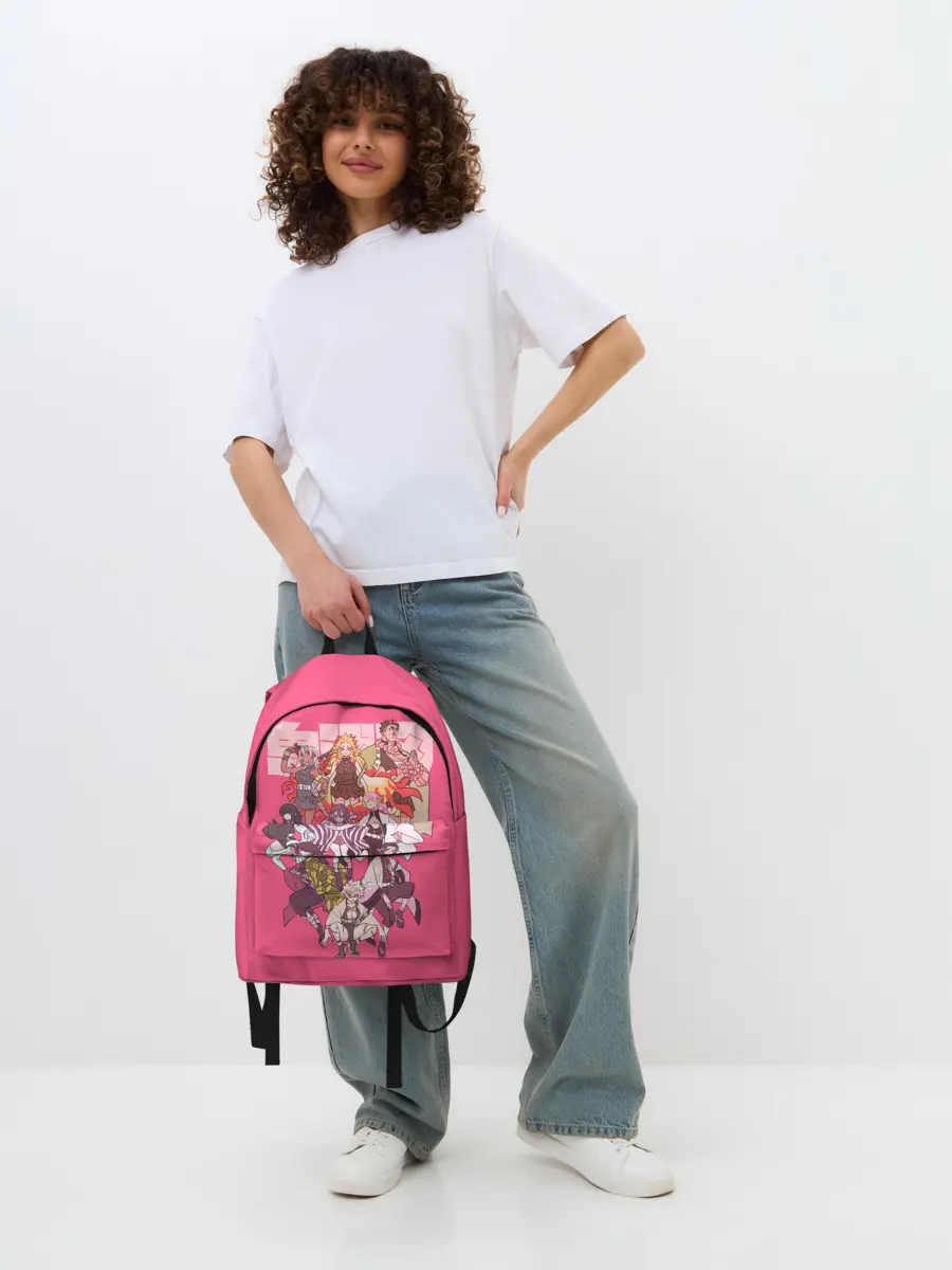 Рюкзак джинсовый / Slayers on pink