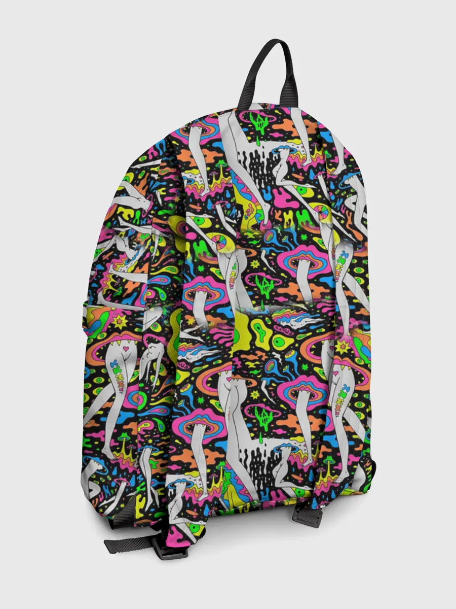 Рюкзак джинсовый / Психоделика / Абстракция