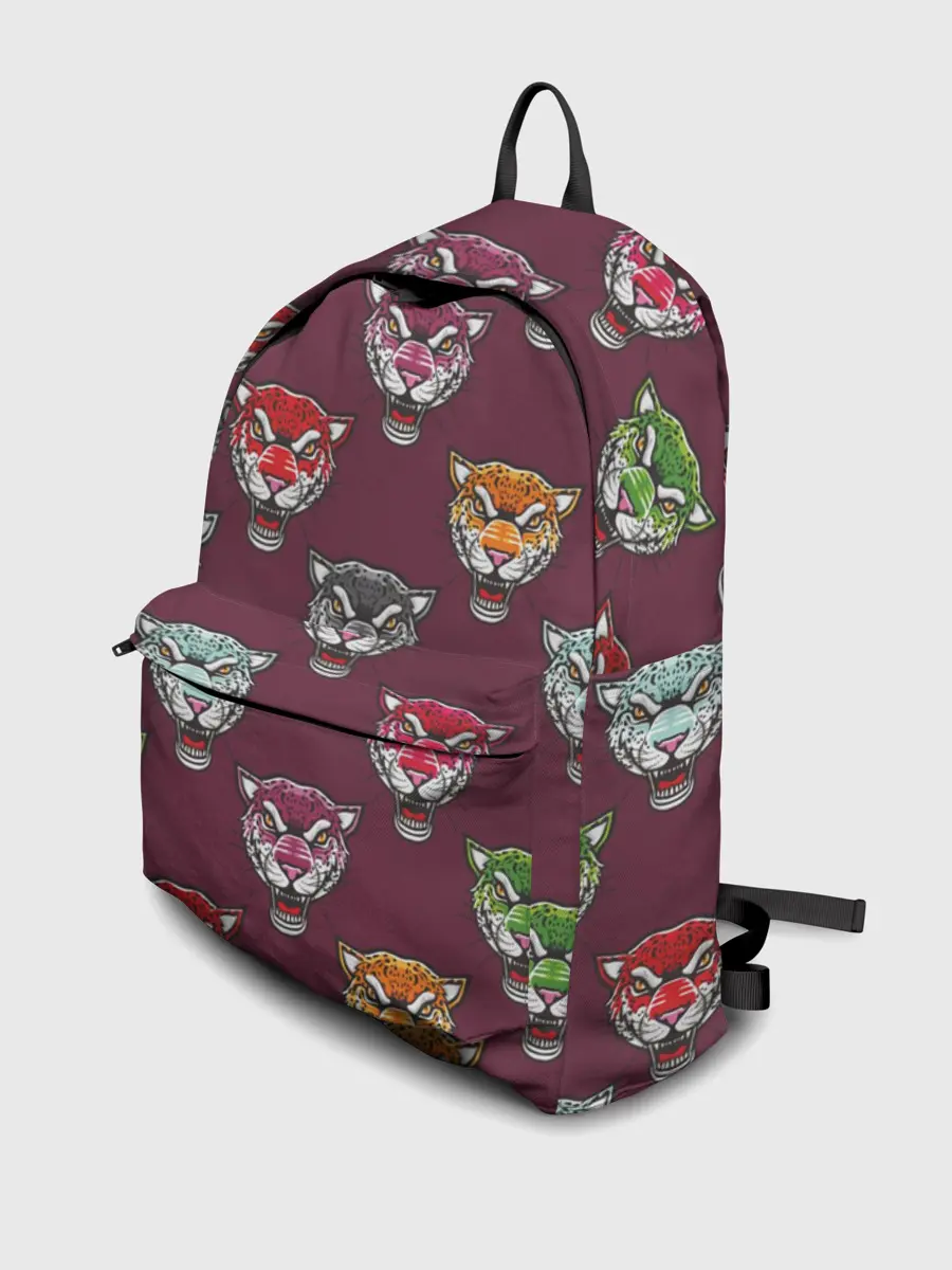 Рюкзак джинсовый / Дикие кошки