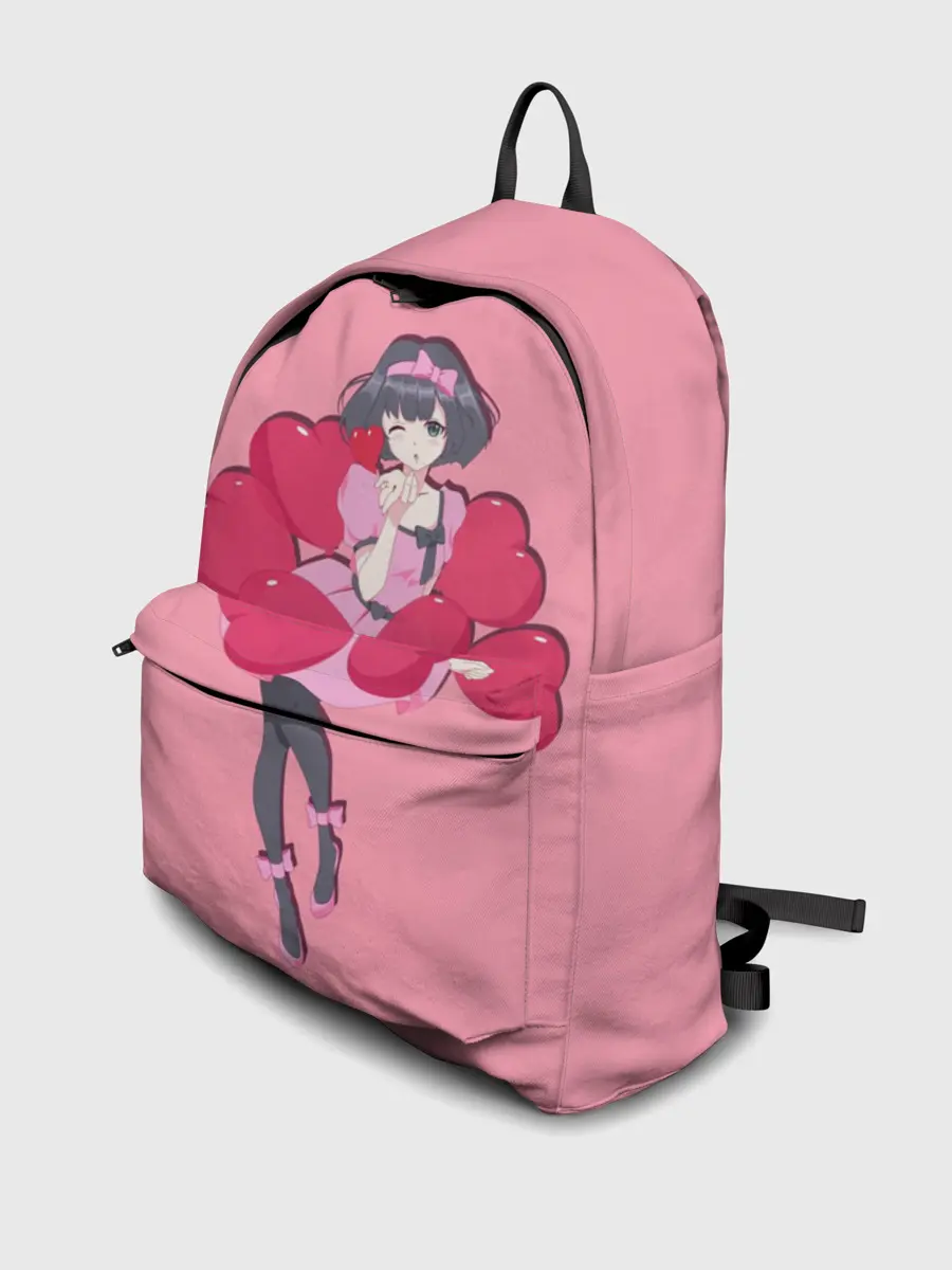 Рюкзак джинсовый / Аниме. Девушка. Любовь