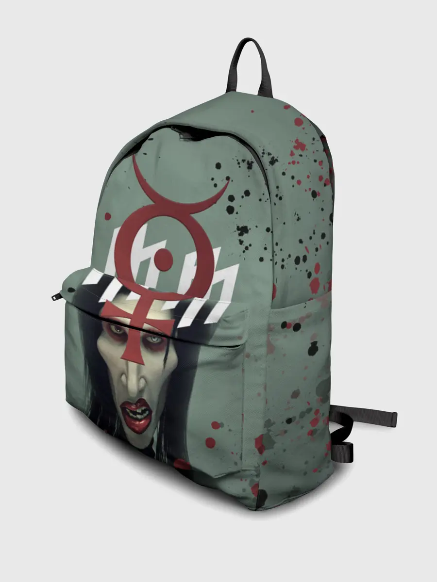 Рюкзак джинсовый / Marilyn Manson | Мерилин Мэнсон