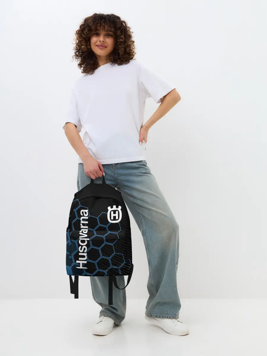 Рюкзак джинсовый / HUSQVARNA / ХУСКВАРНА