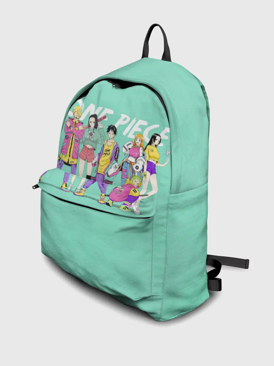 Рюкзак джинсовый / Пираты One Piece на стиле