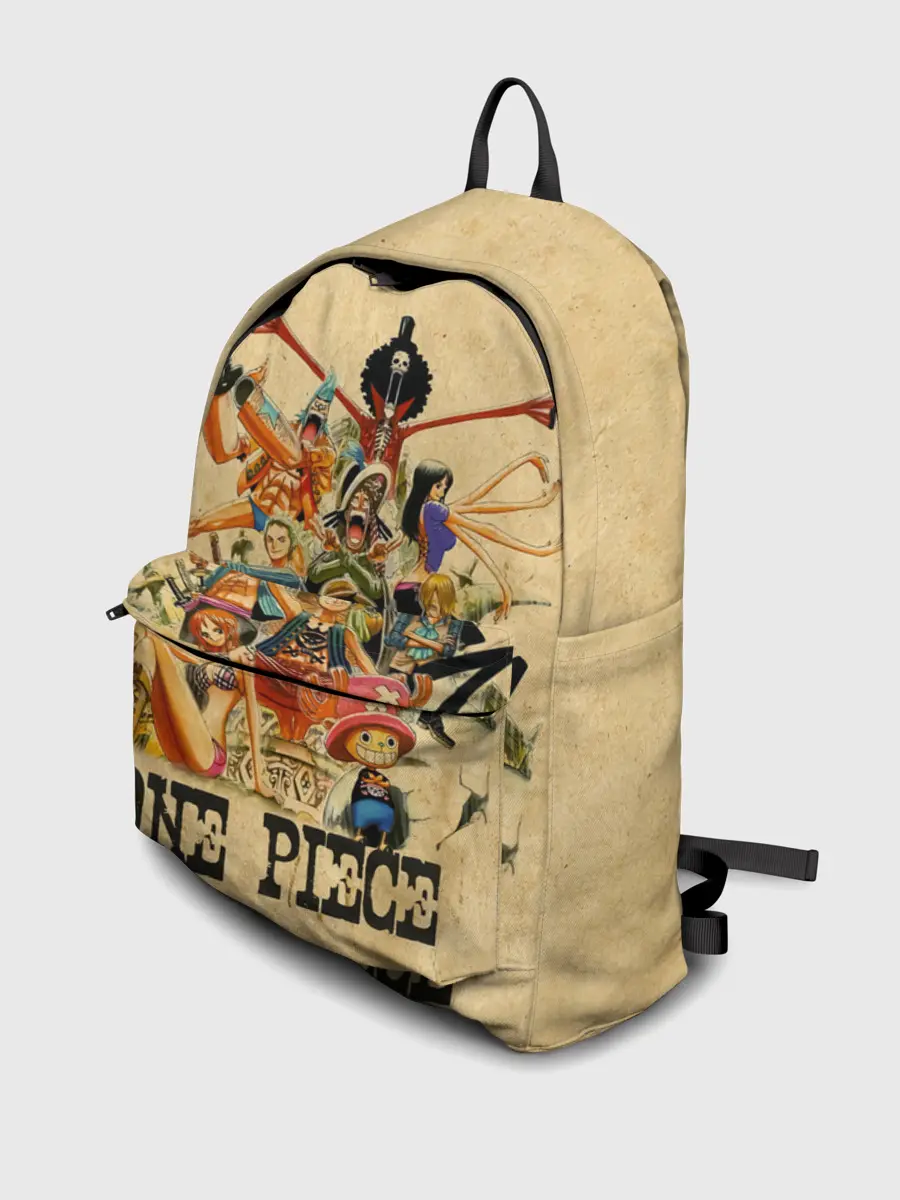 Рюкзак джинсовый / One Piece пираты Соломенной Шляпы