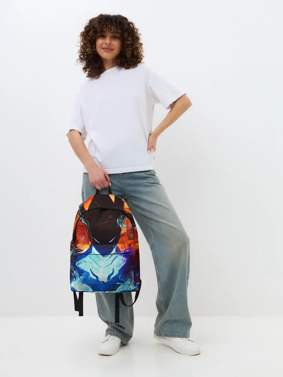 Рюкзак джинсовый / Поднятие уровня в одиночку