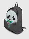 Рюкзак джинсовый / Панда Краски Брызги