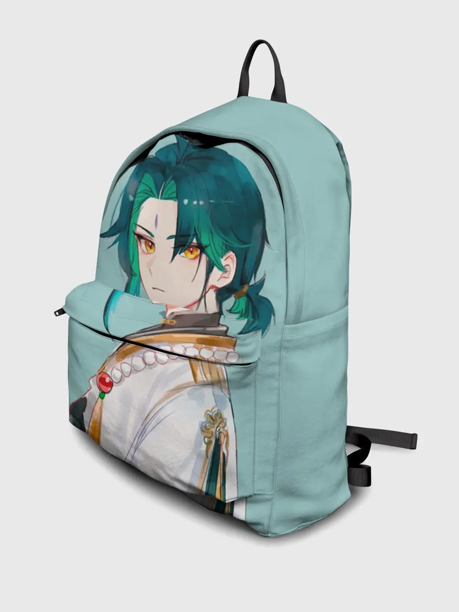 Рюкзак джинсовый / Xiao / Genshin Impact /