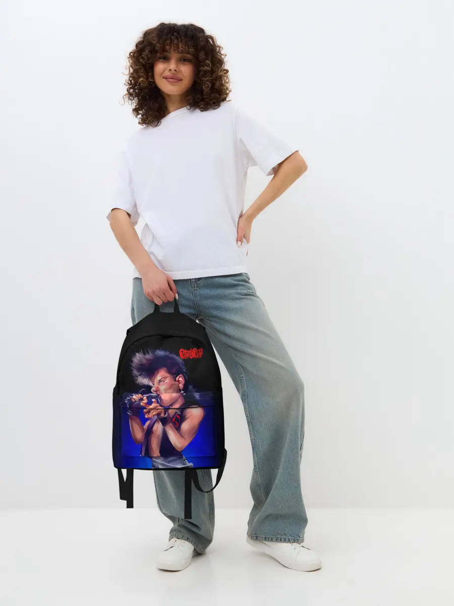 Рюкзак джинсовый / Юра ХОЙ арт Сектор Газа