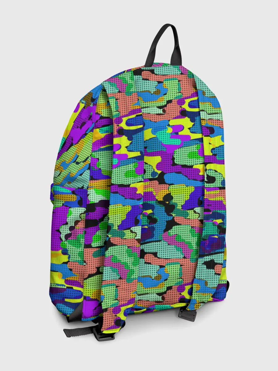 Рюкзак джинсовый / Камуфляж в ярких тонах