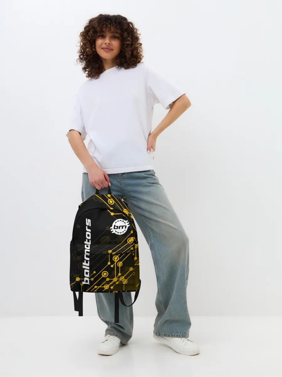 Рюкзак джинсовый / BALTMOTORS / ТЕХНО