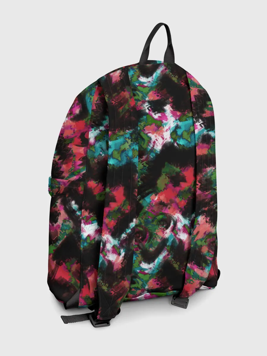 Рюкзак джинсовый / Гранжевый абстрактный узор