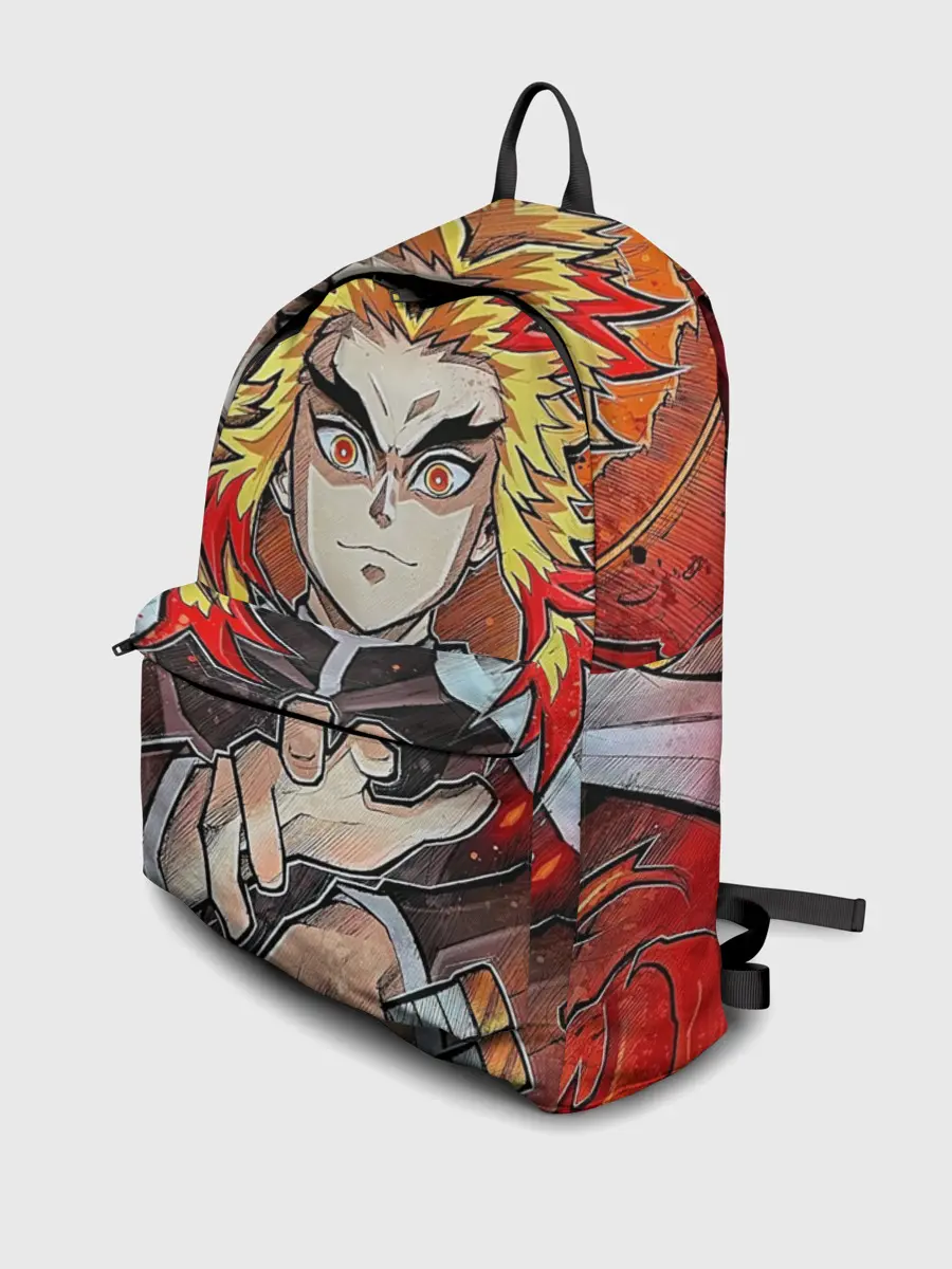 Рюкзак джинсовый / Ренгоку Клинок демонов