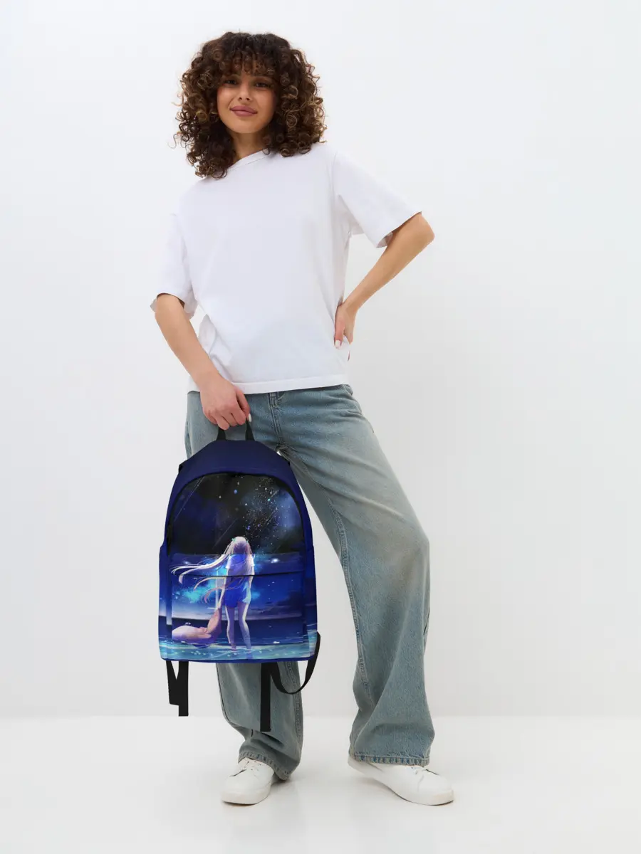 Рюкзак джинсовый / Animegirl Night Sea