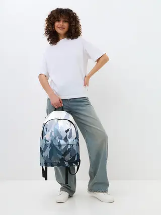 Рюкзак джинсовый / Абстрактная мазаика витраж