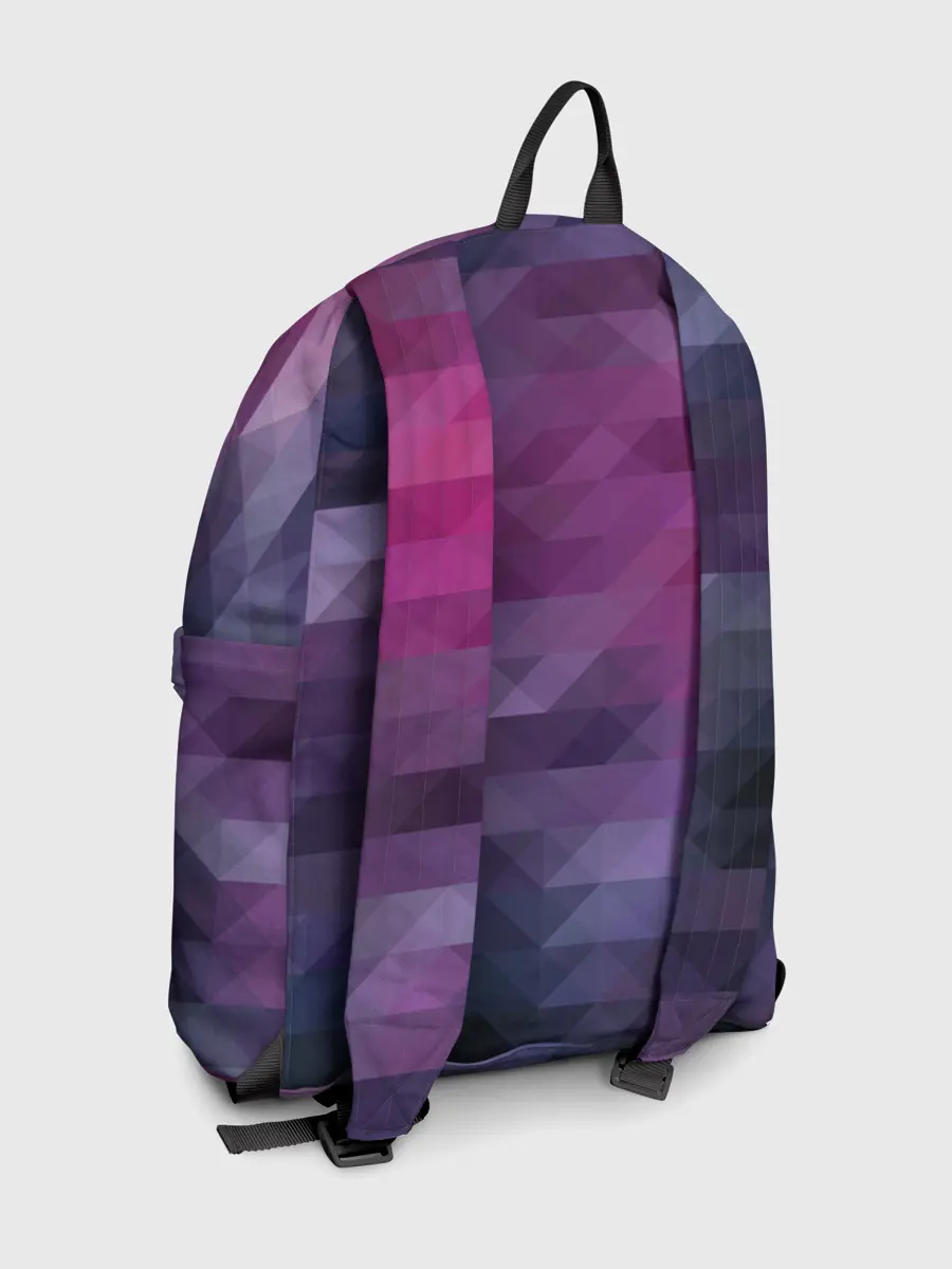 Рюкзак джинсовый / Фиолетово-бордовый узор