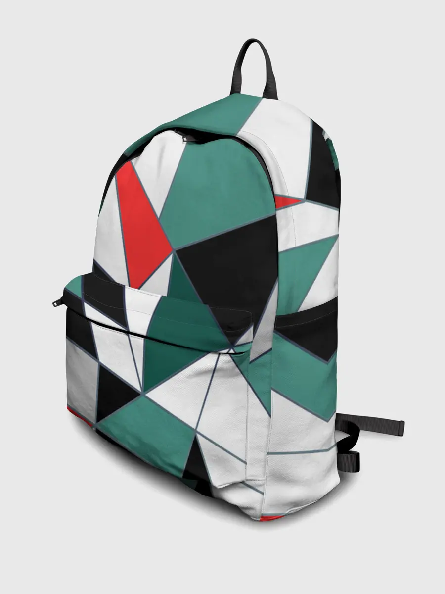 Рюкзак джинсовый / Абстрактный геометрический