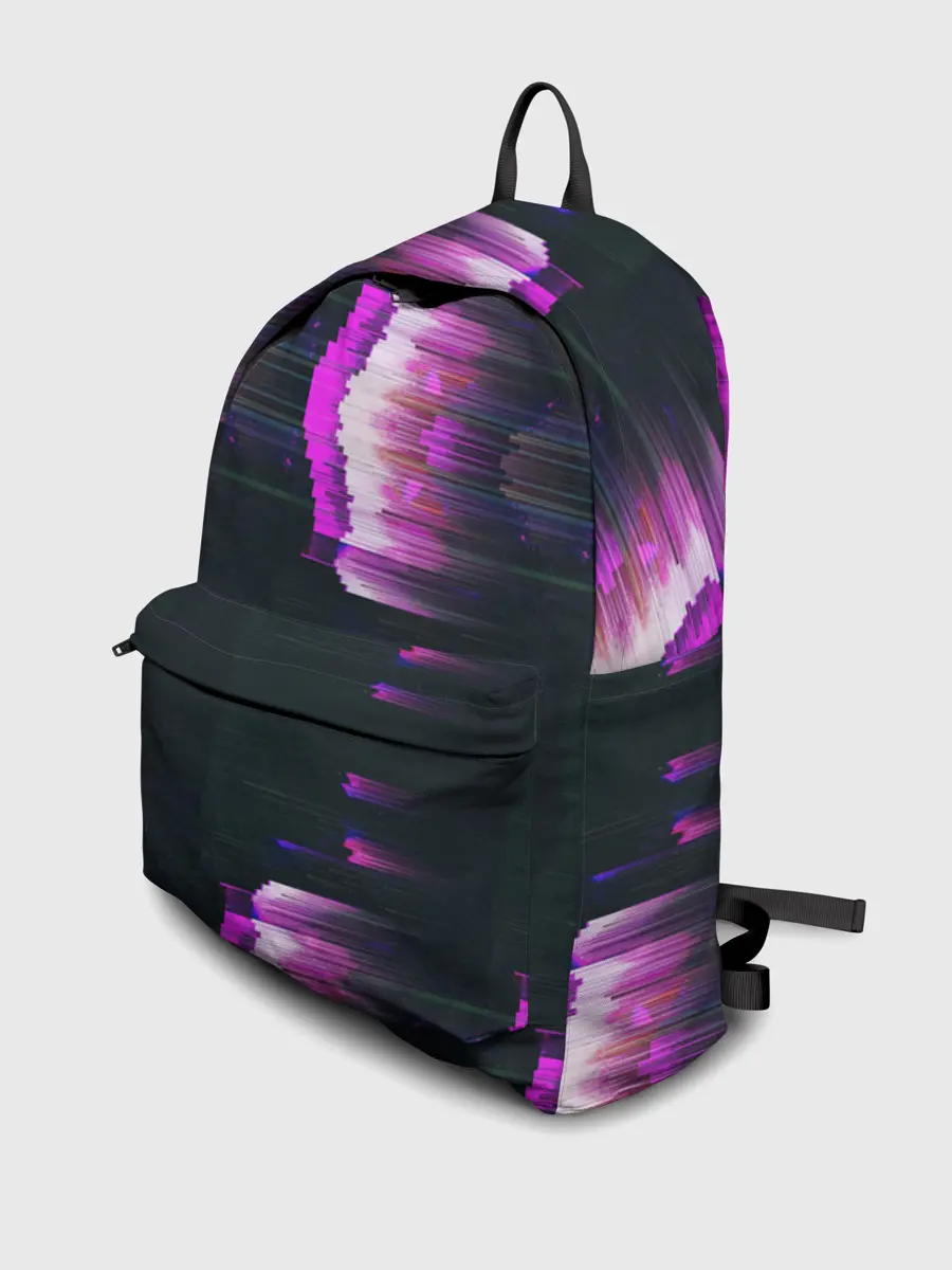 Рюкзак джинсовый / Розовый глитч