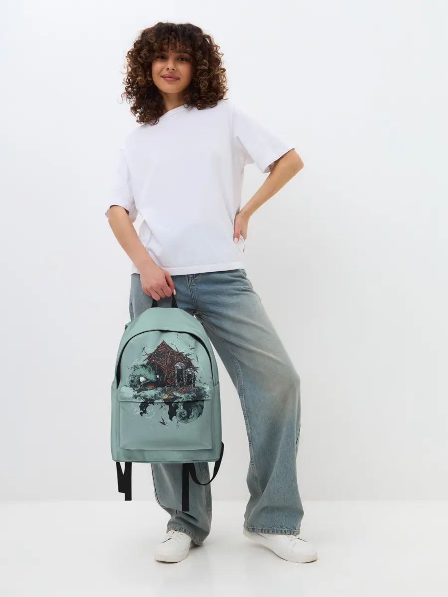Рюкзак джинсовый / Домик Сквиртла