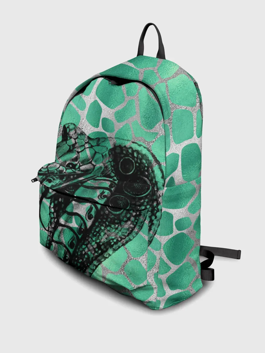 Рюкзак джинсовый / Кобра. Змеиный стиль