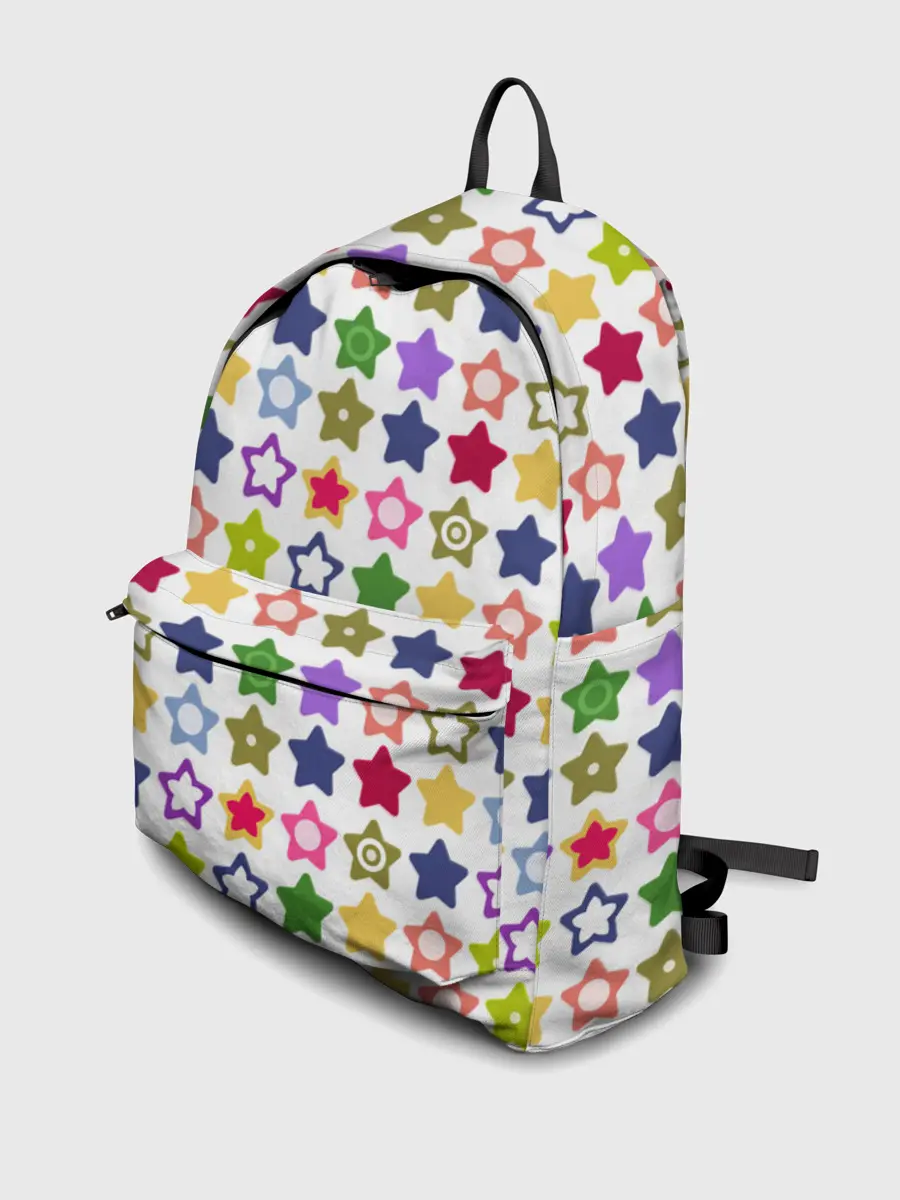 Рюкзак джинсовый / Разноцветные звездочки