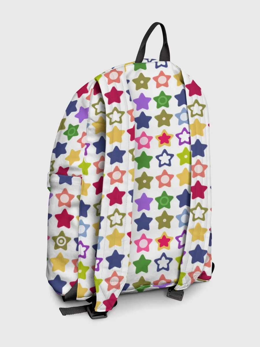 Рюкзак джинсовый / Разноцветные звездочки