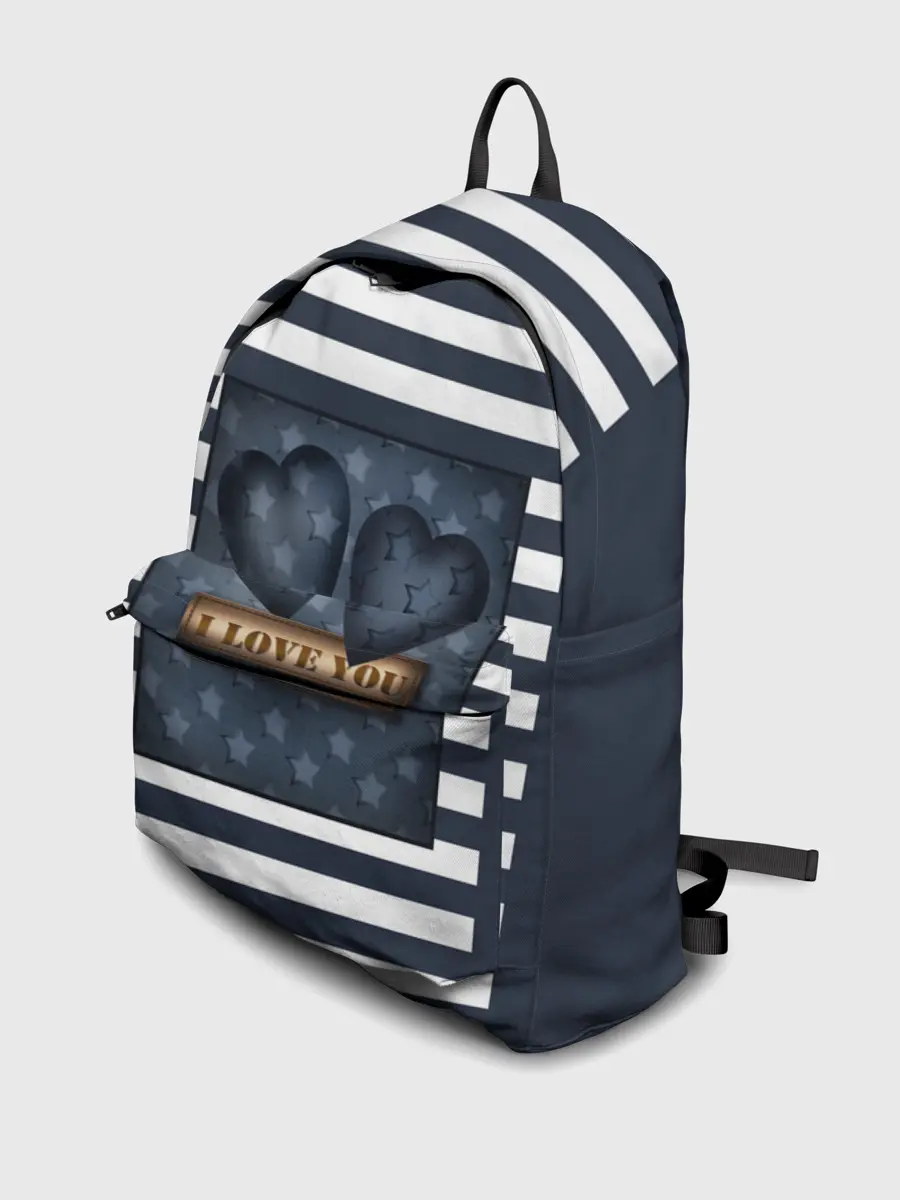 Рюкзак джинсовый / Я тебя люблю