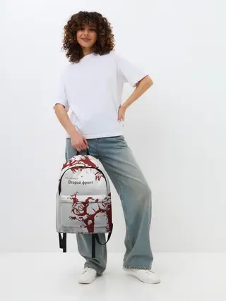 Рюкзак джинсовый / Агата Кристи Второй фронт