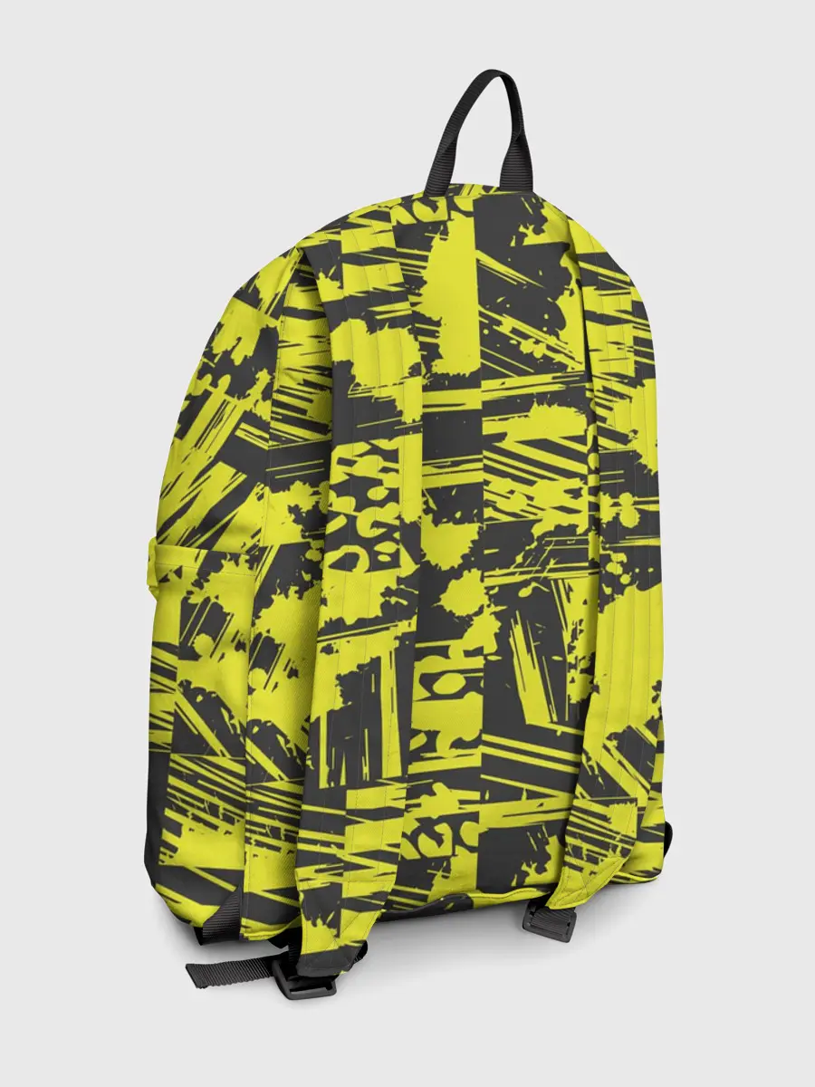 Рюкзак джинсовый / Желтая текстура