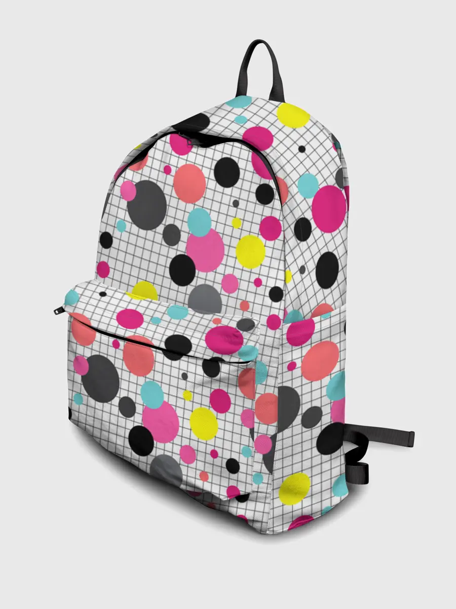 Рюкзак джинсовый / Горох разноцветный.