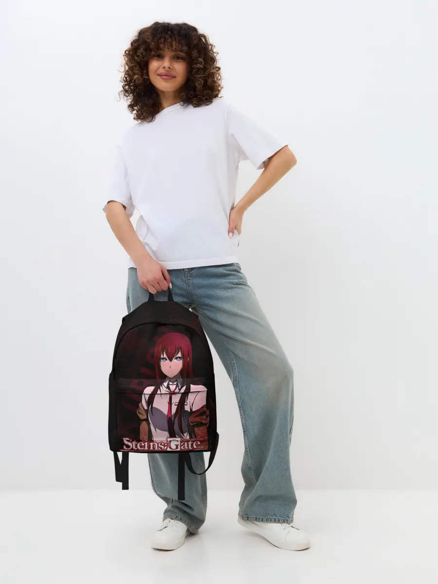 Рюкзак джинсовый / Курису Макисе Врата Штейна