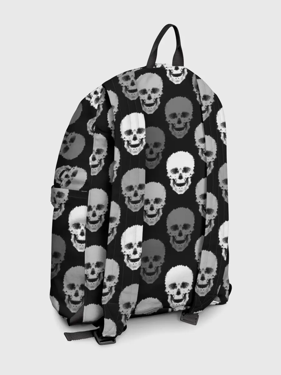 Рюкзак джинсовый / Черно-белый готический