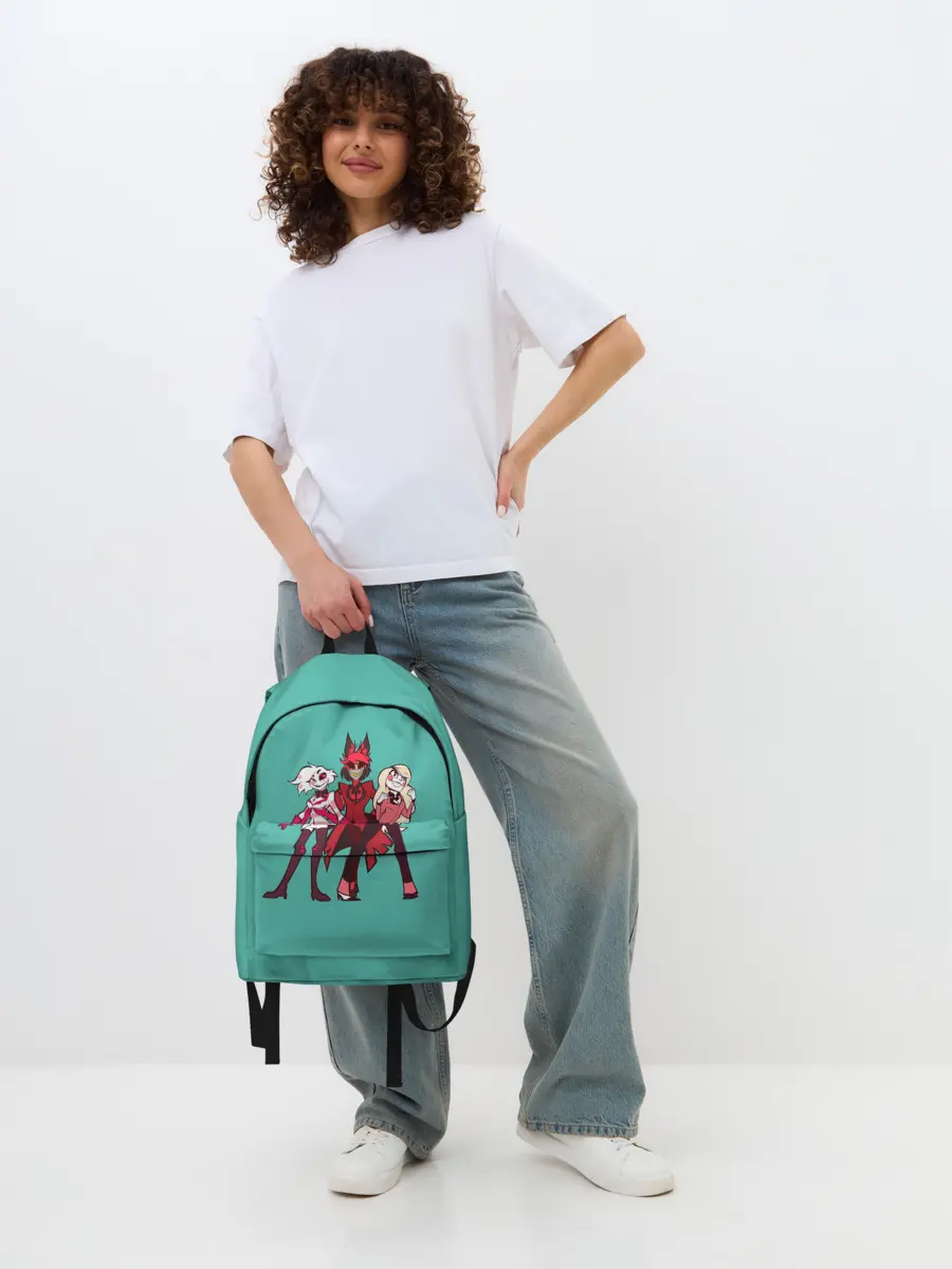 Рюкзак джинсовый / Команда Хазбин