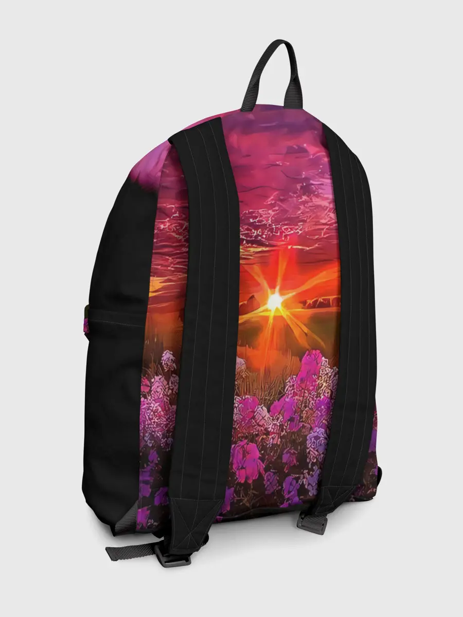 Рюкзак джинсовый / МАЛИНОВЫЙ ЗАКАТ