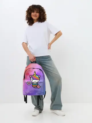 Рюкзак джинсовый / Русалка | Единорог