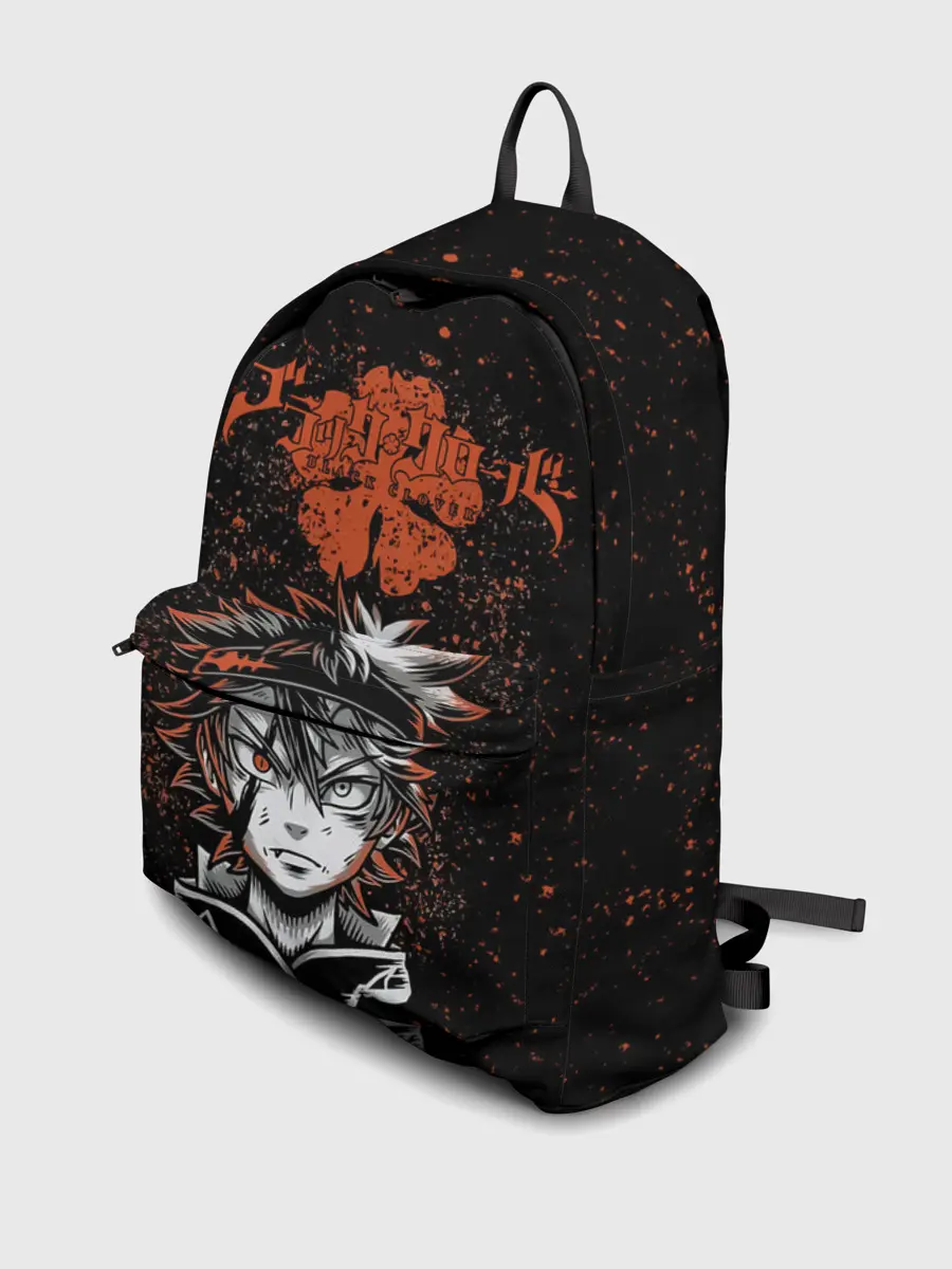 Рюкзак джинсовый / Черный Аста | Чёрный клевер