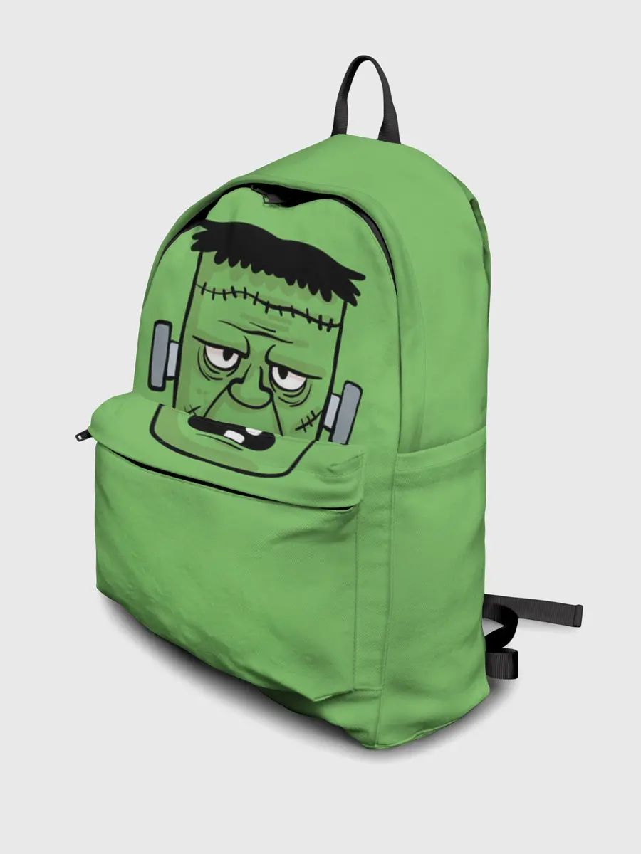 Рюкзак джинсовый / Зеленый Франкенштейн