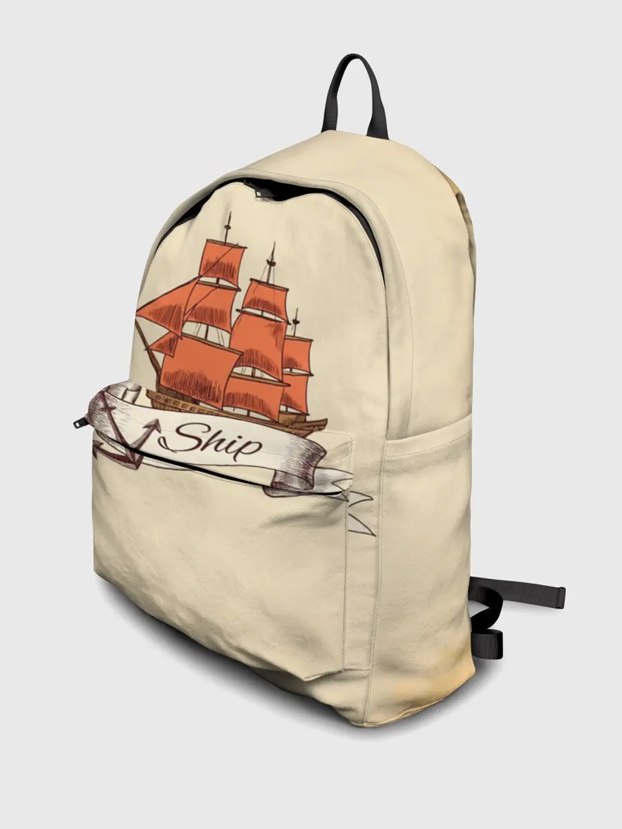 Рюкзак джинсовый / Корабль Ship