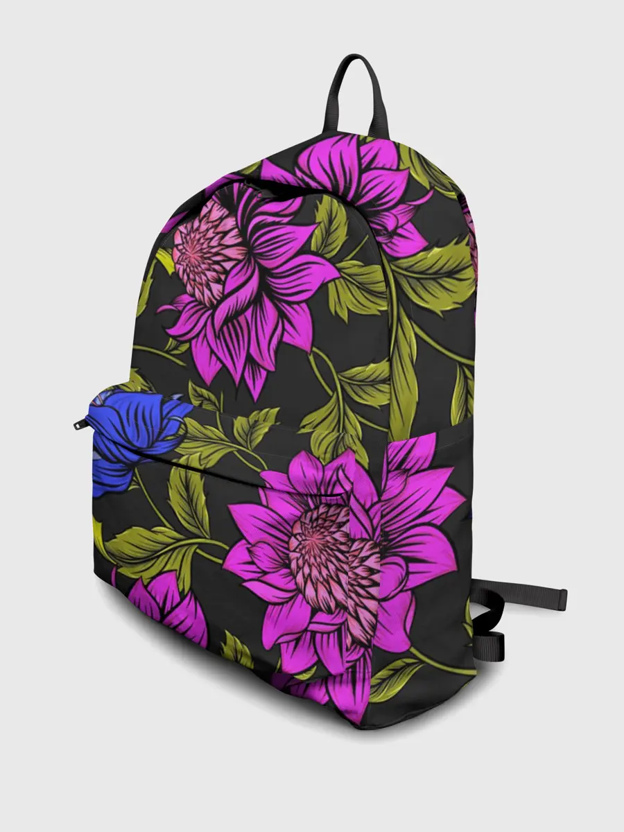 Рюкзак джинсовый / Цветочный Паттерн