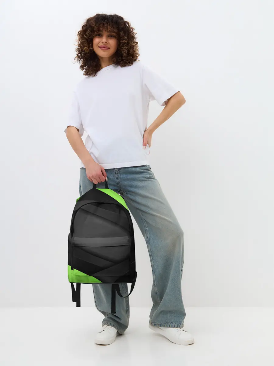 Рюкзак джинсовый / Green / Black