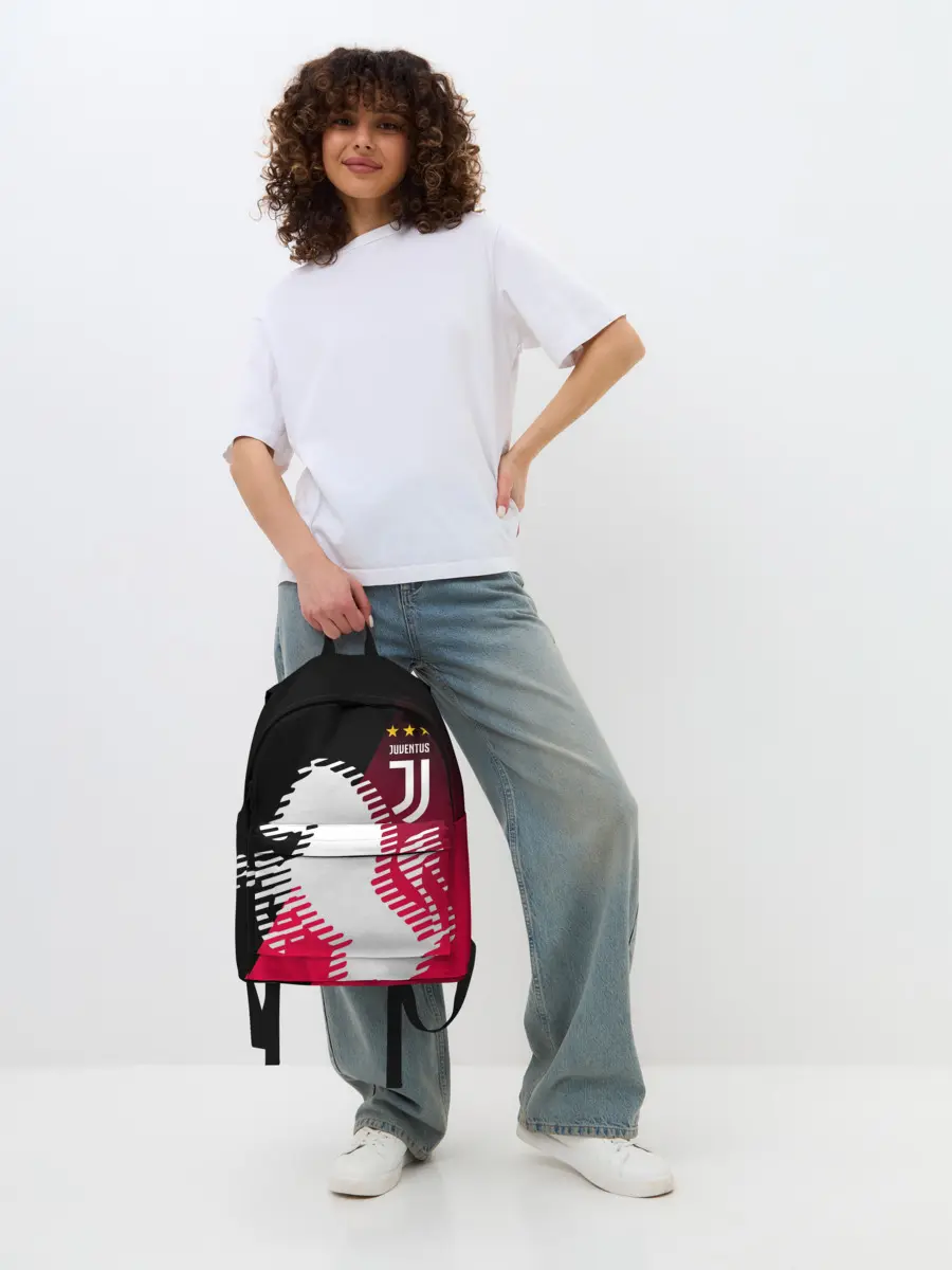 Рюкзак джинсовый / JUVENTUS / ЮВЕНТУС / НЕОН