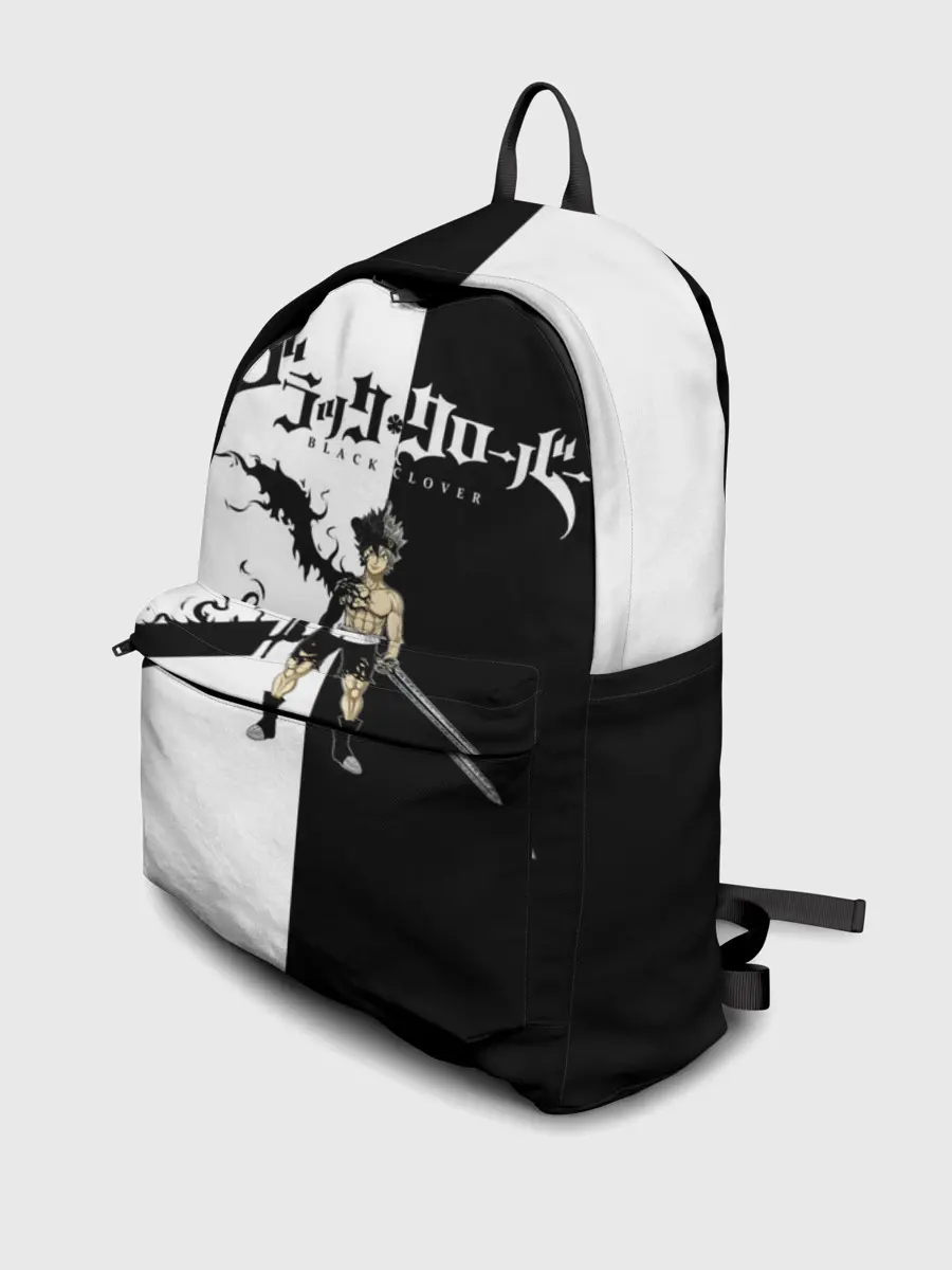 Рюкзак джинсовый / Чёрный Аста vs Аста Чёрный клевер