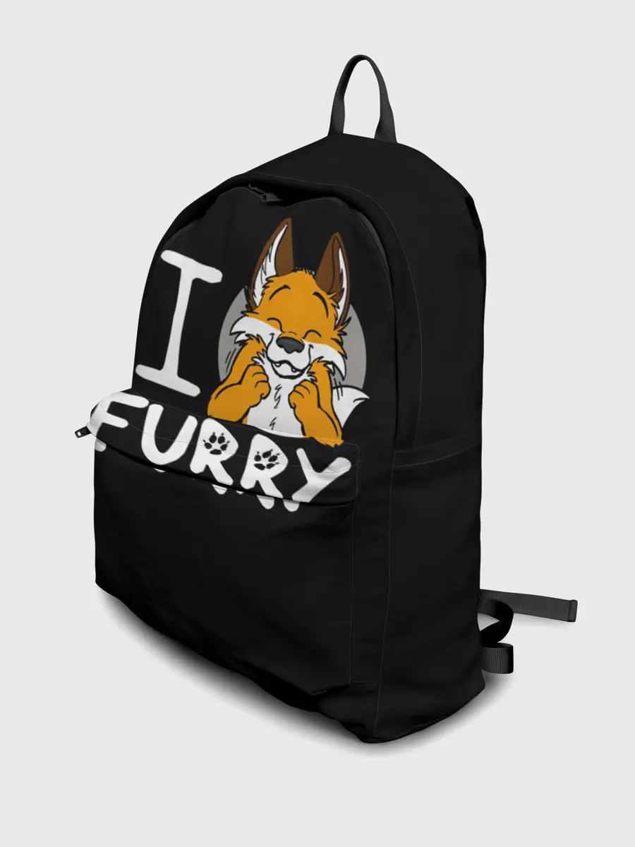 Рюкзак джинсовый / I love furry