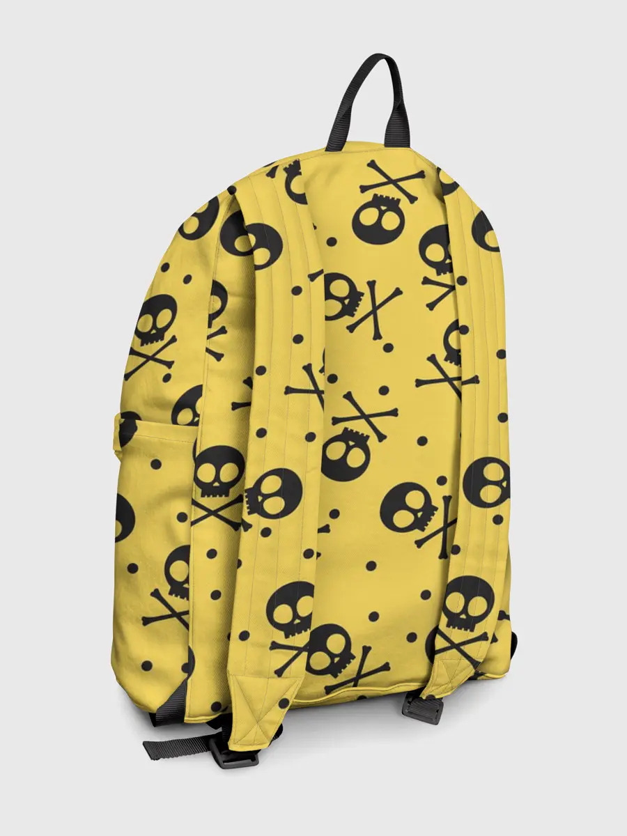 Рюкзак джинсовый / Череповый фон | Черепа