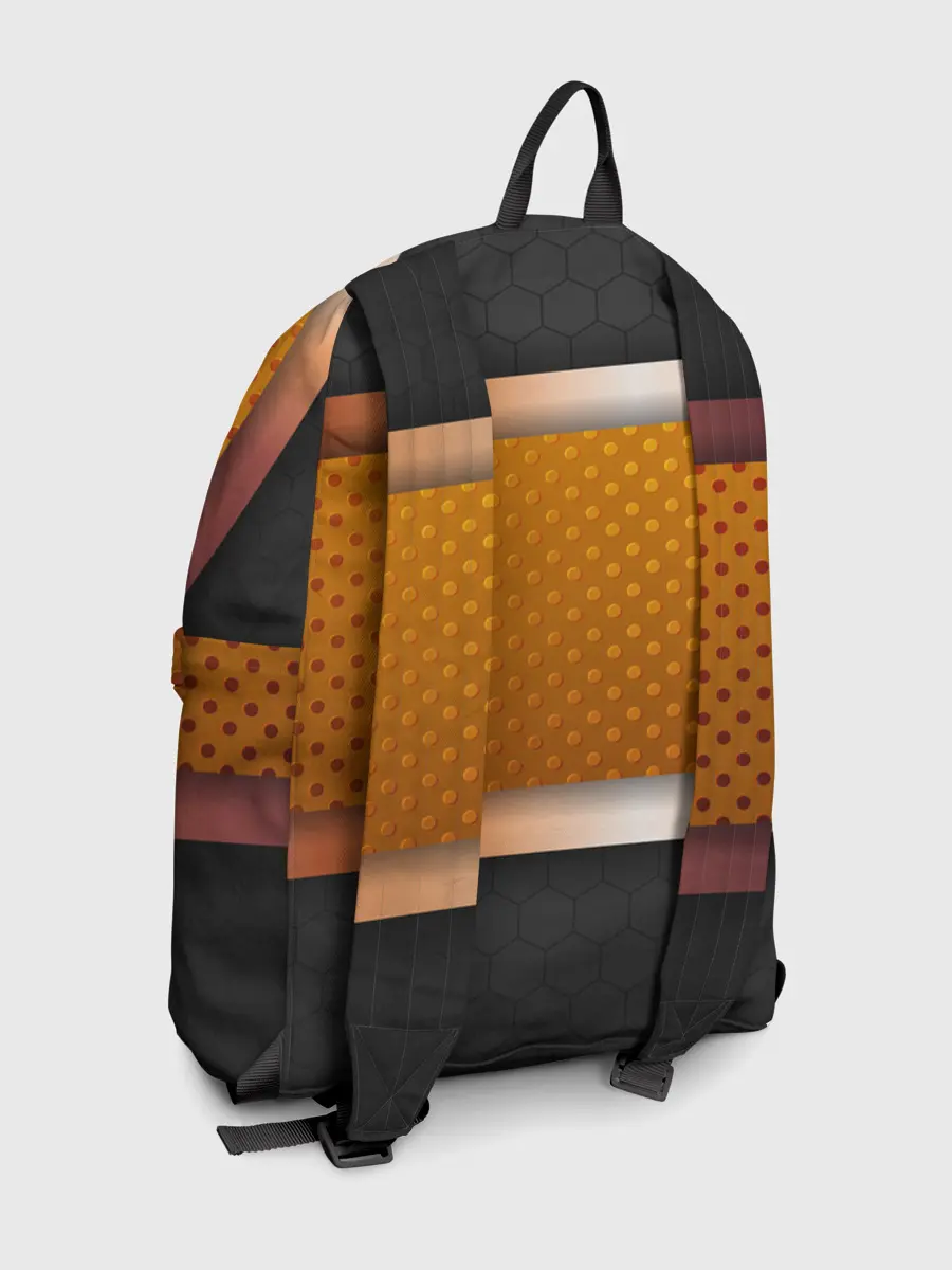 Рюкзак джинсовый / 3d gold / black