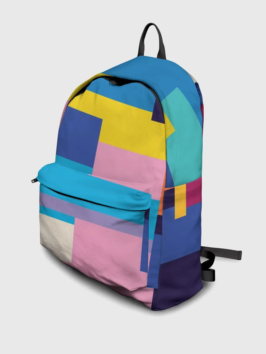 Рюкзак джинсовый / Плавные узоры