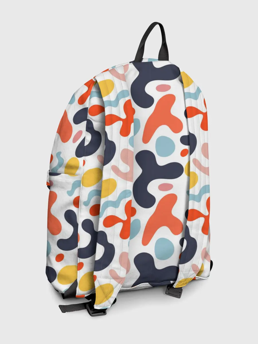 Рюкзак джинсовый / Абстрактные цветные пятна