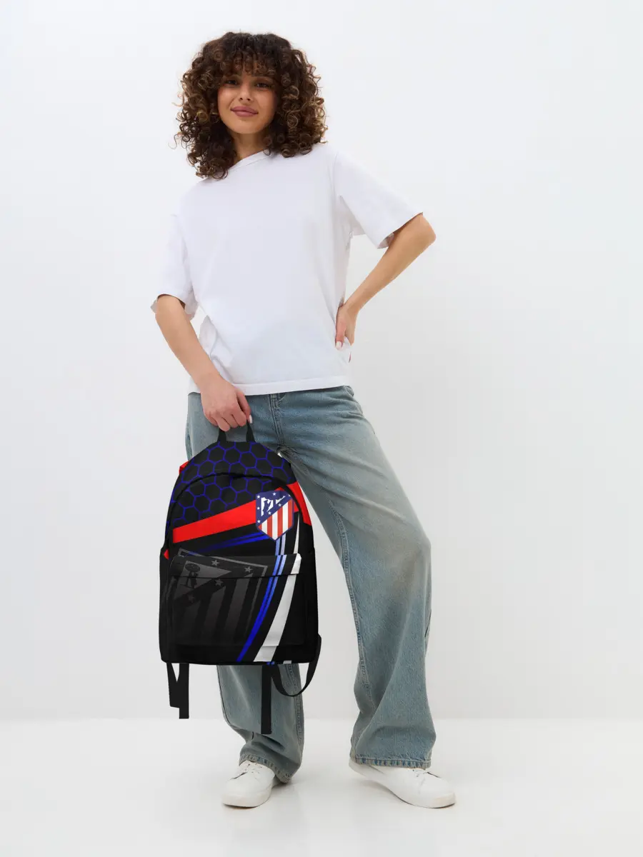 Рюкзак джинсовый / АТЛЕТИКО МАДРИД / ATLETICO