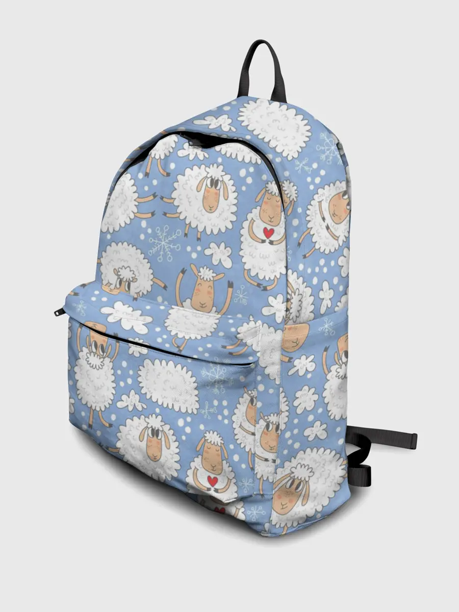 Рюкзак джинсовый / Счастливые овечки