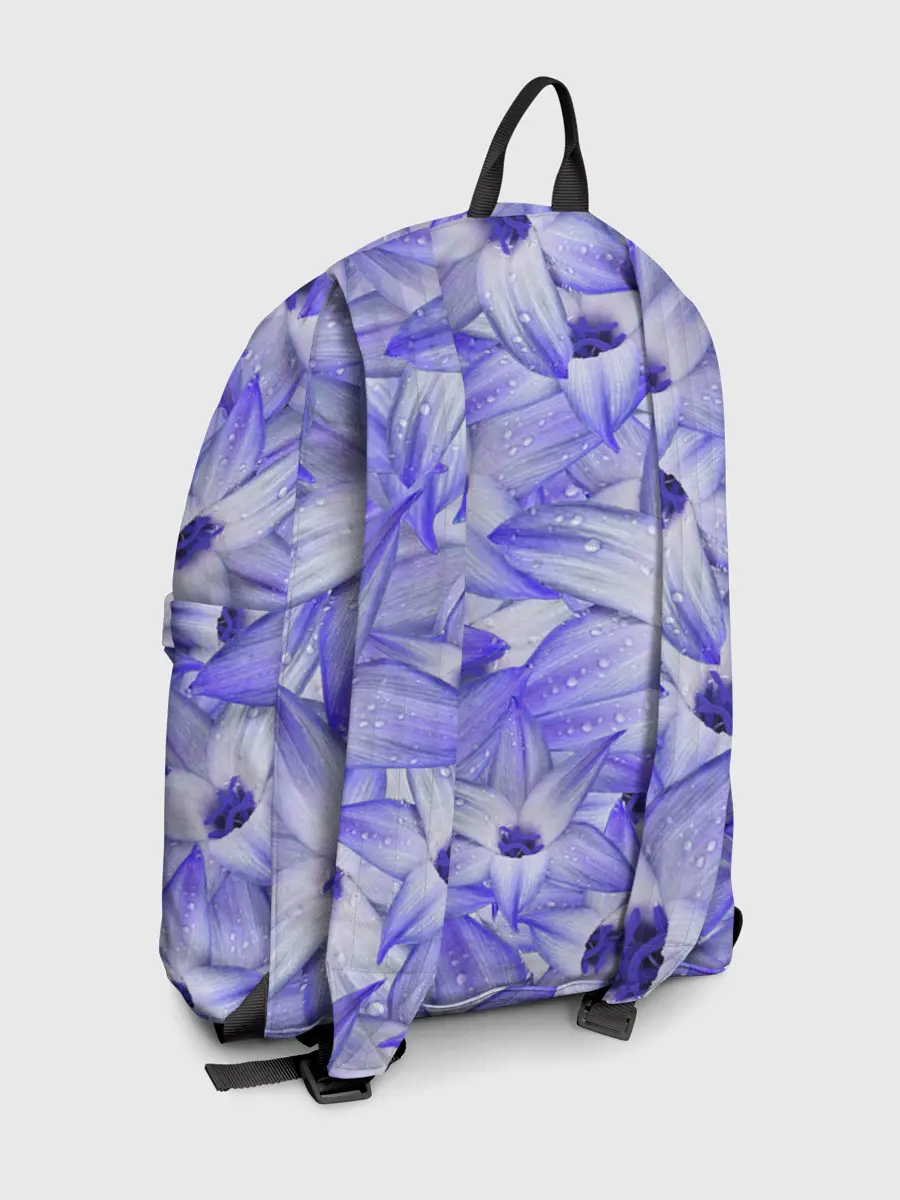 Рюкзак джинсовый / Синие Цветы