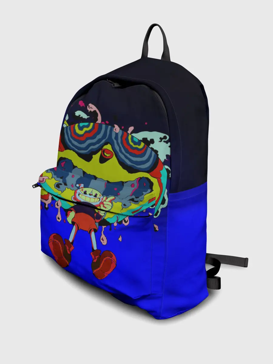 Рюкзак джинсовый / ACID CUPHEAD